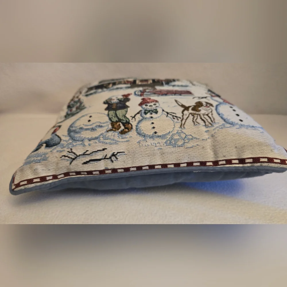 Winter Wonderland Snowman Pillow